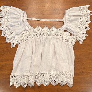 Timing White Lace Women's Blouse